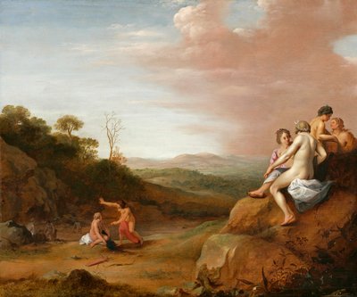 Diana and Her Nymphs with the Discovery of Callisto by Cornelis van Poelenburgh or Poelenburch